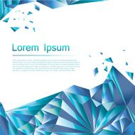 Abstract Blue Polygon Background