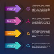 Abstract arrows infographic N2