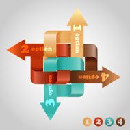 vector complicated infographic template