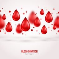 Donor Poster or Flyer Blood Donation Lifesaving and Hospital Assistance