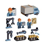 Logistics and Warehouse Icons Vector Illustration Set N2