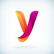 Modern twisted letter y