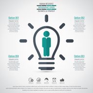 Business management strategy or human resource infographic N43