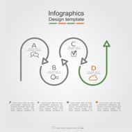 Infographic report template layout Vector illustration N37