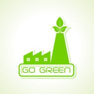 green industry design icon