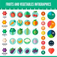 Vegetables and fruits infographics