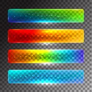 Set of colored web buttons N4