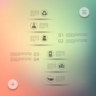 ecology infographic with unfocused background N43