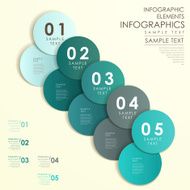 abstract circle label infographics