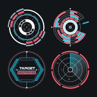 UI infographic interface web elements