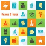 business and finance icon set N355