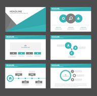 Green black Multipurpose Infographic elements presentation template flat design