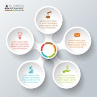 Vector circle element for infographic N58