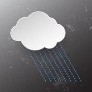 Rainy cloud icon N3