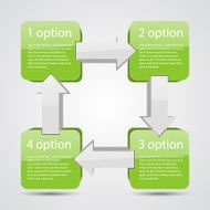 Modern vector info graphic for business project N199