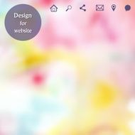 Vector web and mobile interface template N5