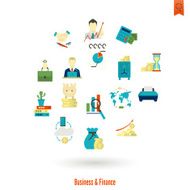 business and finance icon set N365