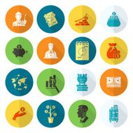 business and finance icon set N366