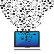 icons out of a laptop