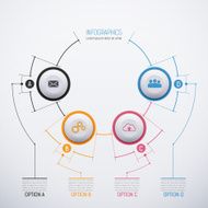 Modern vector abstract template for infographic7