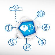 Speech bubble and sketch diagrams Doodle vector illustration N2