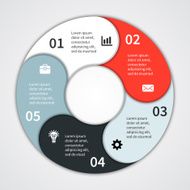 Modern vector info graphic for business project N200