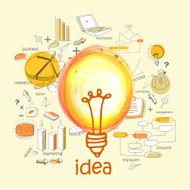 Creative illustration for Idea concept N3