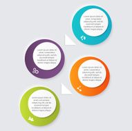 Vector colorful info graphics for your business presentations N234