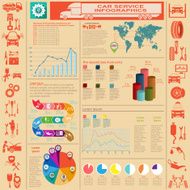 Car service repair Infographics N32