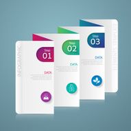 Infographic design marketing Business concept with 3 options