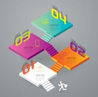 Infographic design template and marketing icons N56