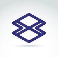 Vector abstract icon symbol N8