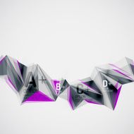Geometric shapes in the air Vector abstract background N414
