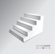 Stairs isolated on grey background Steps