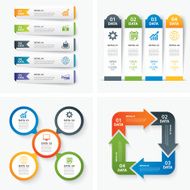 set of infographic templates N14