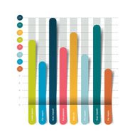 Flat chart graph Simply color editable Infographics elements N12