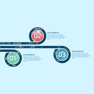 One Two Three - Vector options progress infographic template N2