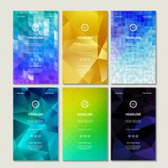 Vector Collection of Bright Colorful Blurb Banners