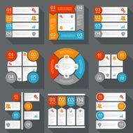 Infographics design template Business concept with four options N6