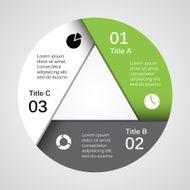 Modern vector info graphic for business project N202