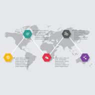 Vector colorful info graphics for your business presentations N237