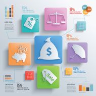Finance concept info graphic design vector