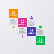 Vector illustration infographics four options N77