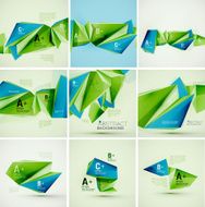 Geometric shapes in the air Vector abstract background N415