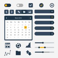 UI flat design vector kit N2
