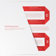 Modern business origami style options banner N23