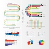 Infographic vector graphs and elements N10