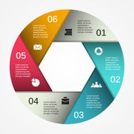 Modern vector info graphic for business project N204
