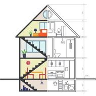 Renovation House remodeling flat design Vector N5
