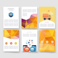 Templates Design Set of Web Mail Brochures Mobile Technology Infographic N311